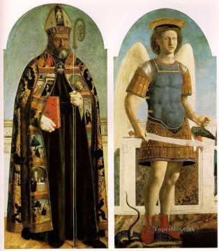  italiano Pintura al %C3%B3leo - Políptico de San Agustín Humanismo renacentista italiano Piero della Francesca